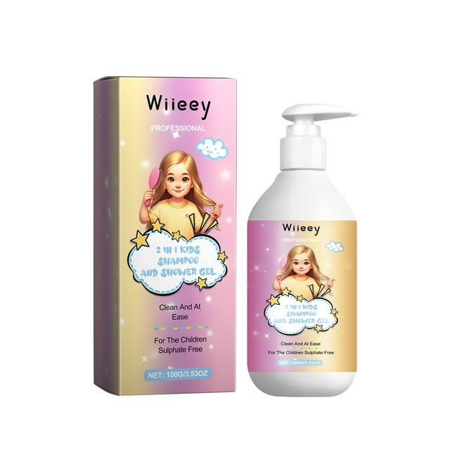 Champú Champú para el cabello Champú y gel de ducha dos en uno Limpieza del cabello Masaje del cuero cabelludo Limpieza suave Suavizado y cuidado del cabello para niños E(Buy 2 Save 10%)