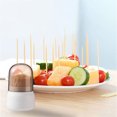 thumbnail image 1 of Drppepioner toothpick Holder Modern Plastic Dispenser Countertop Organizer for Kitchen, 1 of 6