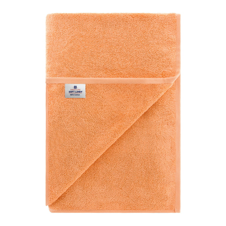 American Soft Linen Bath Sheet 40x80 Inch 100% Cotton Extra Large Oversized  Bath Towel Sheet - Chocolate Brown