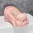 thumbnail image 5 of Pink Ceramic Pig Soap Dish, Cute Bathroom Soap Holder with Drainage Holes, Non Water Accumulating Soap Tray forVanity and Kitchen Sink Decor, 5 of 9