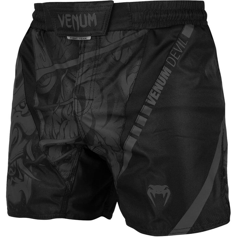 Venum Devil MMA Fight Shorts - 2XL - Black/Black