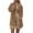 Blue, variant on Womens Pea Coat Trendy Solid Long Sleeve Button down Overcoat Winter Casual Trench Jacket Outwear with Pockets