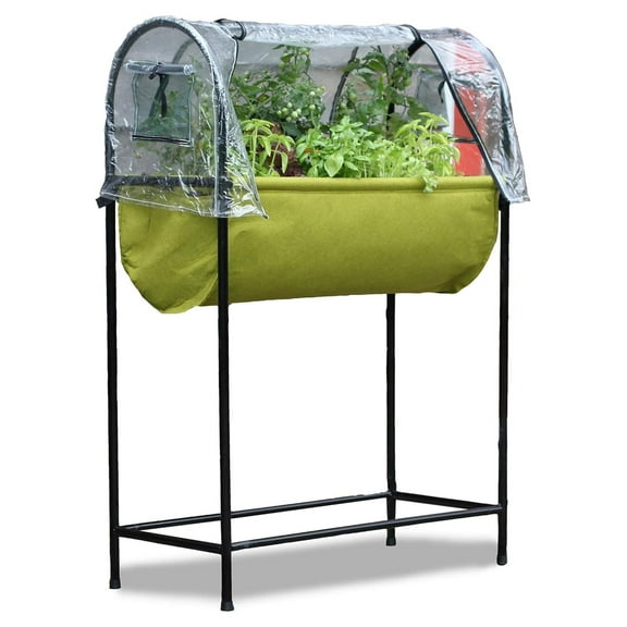 Haxnicks Vigoroot EasyTable Garden with Cover, Self Watering, Outdoor Greenhouse Protects Your Garden and Vegetables, 50–VIG150