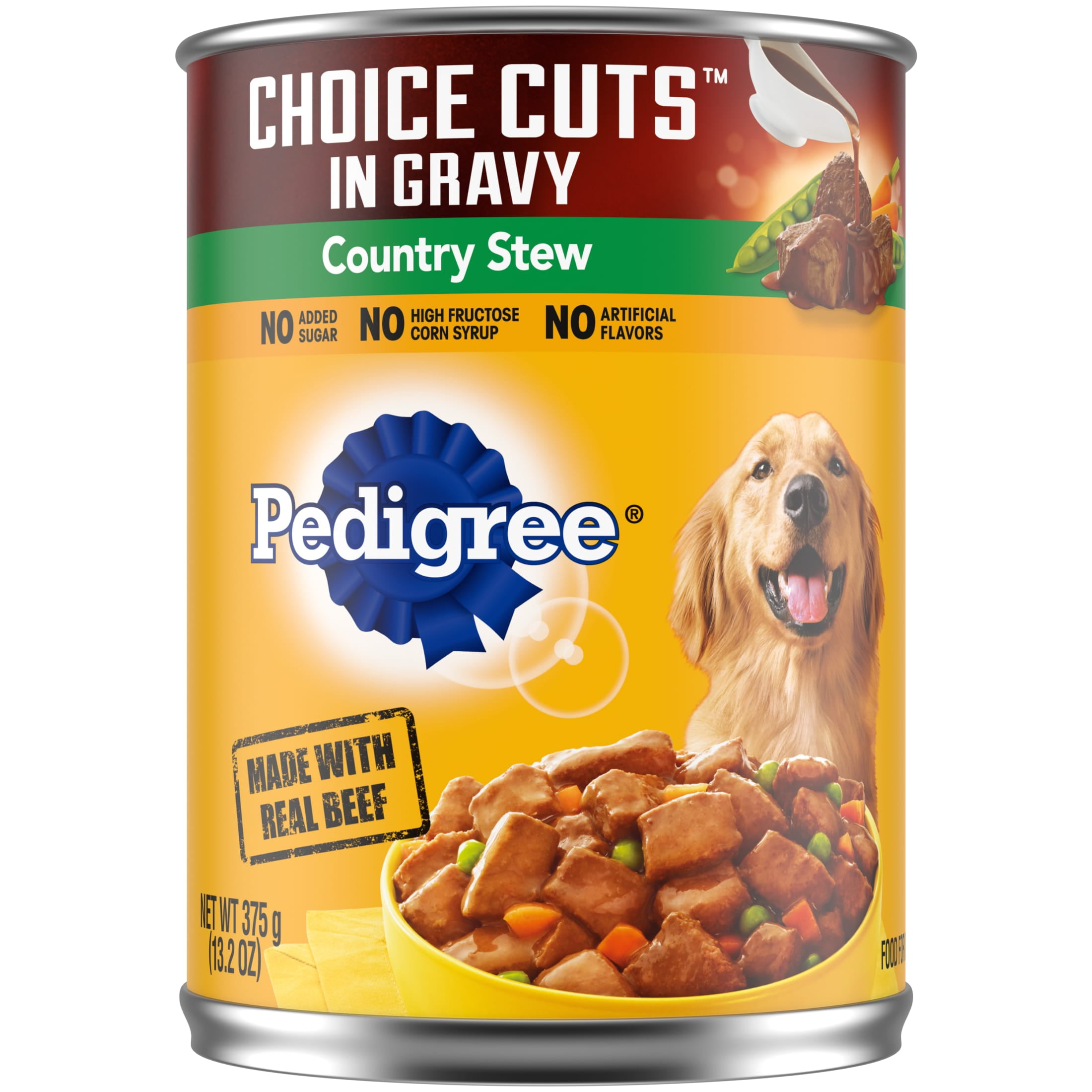 PEDIGREE Choice Cuts Hearty Meaty Beef Country Stew Gravy Dog Food 13.2 oz Can Walmart
