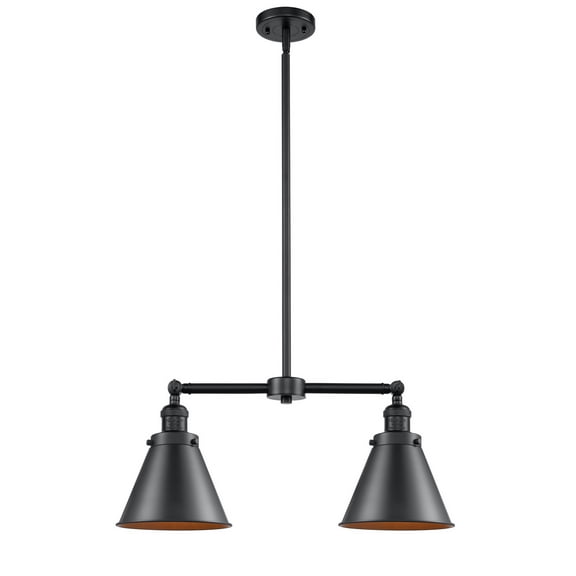 Innovations 209-OB-M13-OB-LED Transitional Two Light Chandelier from Franklin Restoration collection in Bronze / Dark finish, 8.00 inches