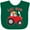 Green, variant on Inktastic Farmer Tractor Little Sis Girls Baby Bib