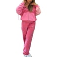 thumbnail image 2 of Qiylii Women Y2k Skeleton Zip Up Hoodies Rhinestone Graphic Oversized Pullovers, 2 of 5