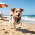 thumbnail image 2 of Chmadoxn Multicolor Striped Dog Bandana Cat Pet Scarf 21.6 Inch Washable Triangular Neck Wrap Soft Breathable Accessories for Small Medium Dogs Puppy Photo Outfit, 2 of 9