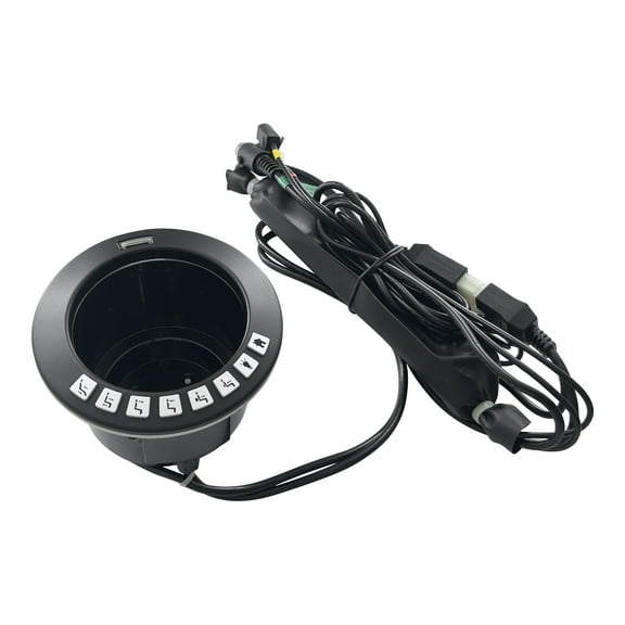Raffel Systems Theater Cup Holder Model CHB R3ULBL 02 with USB and Light for Recliner
