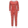 thumbnail image 1 of Ensemble de Pyjamas de Noël pour Femmes Imprimé Xmas Col Rond Hauts Pantalons Vêtements de Nuit Pjs, 1 of 3
