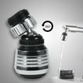 thumbnail image 4 of Rotate Faucet Nozzle Filter, ABS Material  Plated Increasing Water Pressure Kitchen Sprayer Head 360 Degree  For Home For Sink, 4 of 8