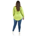 thumbnail image 3 of Camisa entallada Roman Fashion Tallas Extras 9512 Pistache verde claro 42, 3 of 7