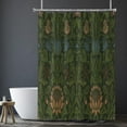 thumbnail image 2 of Victorian William Morris Original Design Vintage Shower Curtain Furniture Bathroom Fabric Decorations Washable Shower Curtain with Hooks, 2 of 7