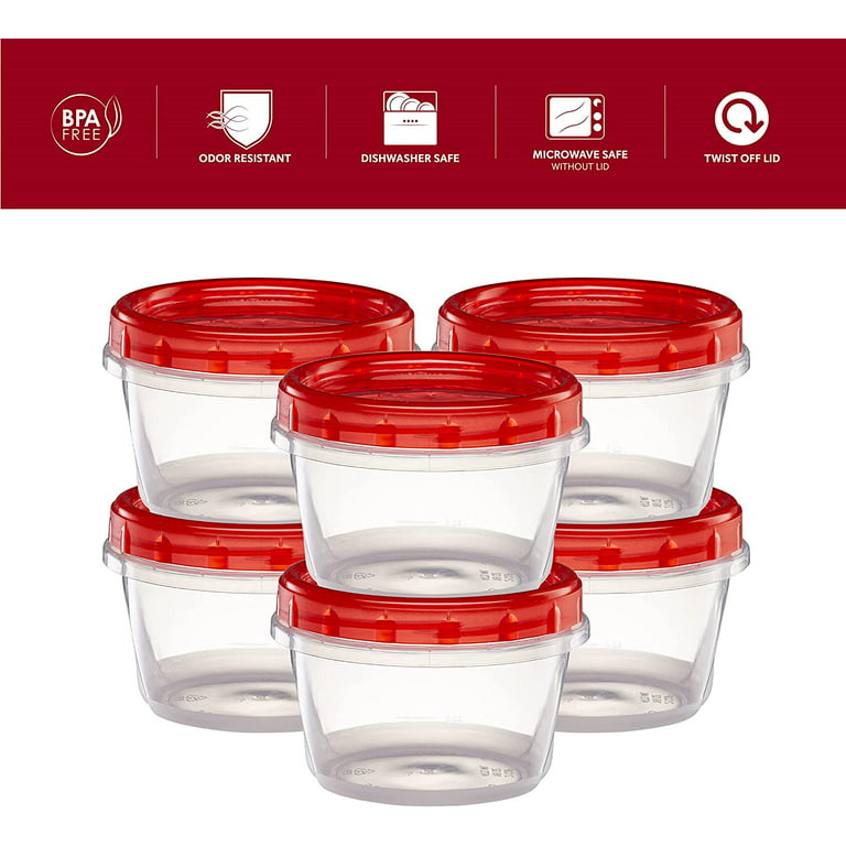  Tafura Twist Top Soup Storage Containers with Lids [16 Oz - 10  Pack] Reusable Freezer Containers for Food with Screw On Lids, 16 Ounce Food  Storage Container with Cover, Leakproof, BPA