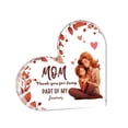 thumbnail image 3 of Placa acrílica de agradecimiento con de corazón, regalo para mamá de hija e hijo, recuerdo creativo significativo para regalo de cumpleaños, 3 of 9