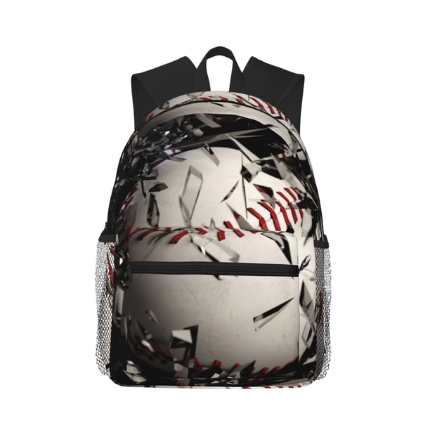 Easygdp Baseball Breaking Glass Mochila Casual para Portátil, Mochila para Escuela, Viajes, Negocios