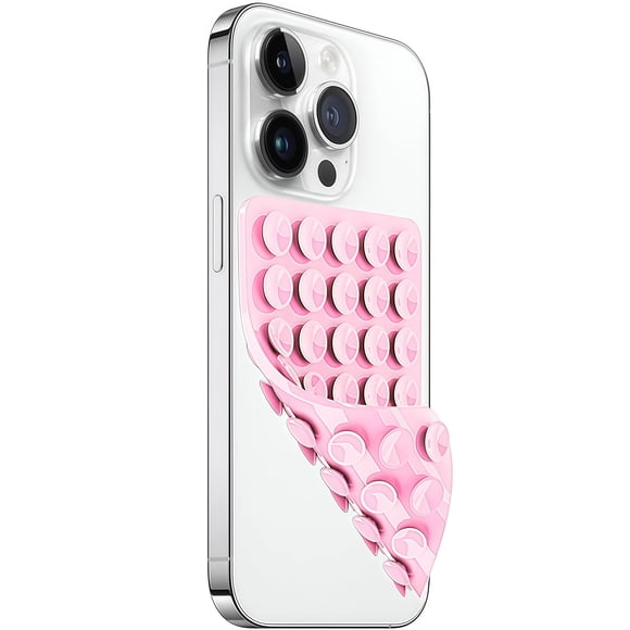 Soporte para funda de teléfono LvShuLiangPin de silicona rosa de doble cara