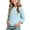 Sky Blue Long Sleeve Henley Shirts for, variant on JOANKDMI Long Sleeve Henley Shirts for Girl 2 Ribbed Button Down Casual Pullover Tops Fall Winter Basic Tees School Clothes Fashion Activewear Slim Fit Soft Comfy Blouse