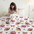 thumbnail image 3 of Football Bow White Pattern Soft Sherpa Fleece Throw Blanket, Warm Cozy Plush Blanket for Sofa Bed Couch, All Season, 60"x80", 3 of 5