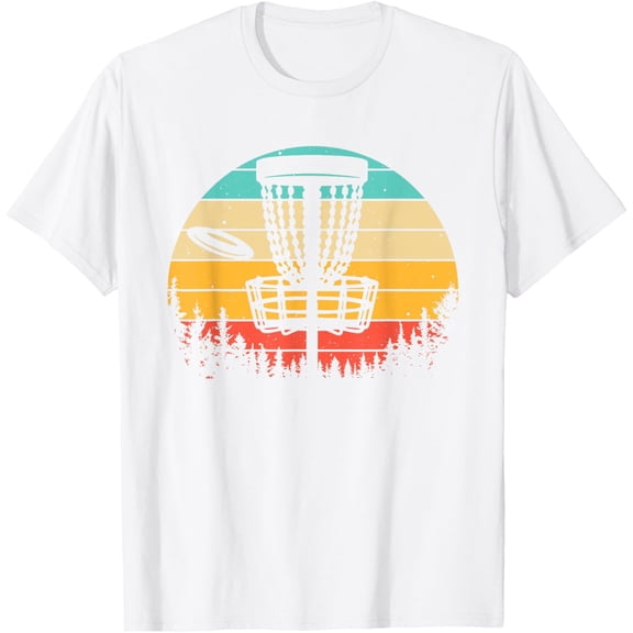 Funny Disc Golf Art For Men Women Vintage Disc Golfer Lovers T-ShirtMen's and women's pure cotton short-sleeved shirts