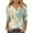 Light Blue#06, variant on JTZGDY Cute 3/4 Lenght Sleeve Tops for Women Trendy 2025 Dressy Casual Summer Floral Printed Oversized Button Henley Shirts Loose Fit Cozy Tunic Blouse Khaki XXL