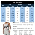 thumbnail image 3 of Hogleaql 250 Anniversary USA Tank Top Men's Muscle American Flag Print Sleeveless Shirts Crew Neck Patriotic Workout Trendy Tank Tee Army Green S, 3 of 4