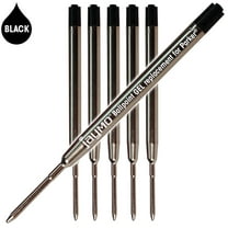 Jaymo Replacement for Parker 30525PP - Measures 3.875 in / 98 mm Long - G2 Gel Ballpoint Pen Refill - 6 Black