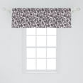 thumbnail image 2 of Ambesonne Garden Art Valance Pack of 2, Pomegranate Floral, 54"X18", Plum Blush Black, 2 of 2