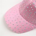 thumbnail image 5 of OOOUM Sparkly Baseball Caps For Women Fashionable Lightweight Breathable Dad Hats Adjustable Holiday Party Sun Hats Pink, 5 of 7