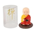 thumbnail image 3 of Solar Little Monk Figurine With Built In Solar Panel, Funny Statue Ornament For Office Car Home, 3 of 8