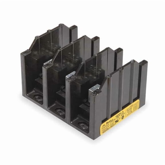 Power Distribution Block, Open, 3 Pole, 310 A Copper, 600 V AC/DC