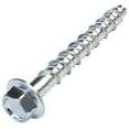 thumbnail image 1 of Set Of 10 Concrete Screws With Hexagonal Head With Base/collar 6x50 Mm - Direct Fixing Without Dowel - For 7.5 Mm Hex Key - In Steel - For Renovation, 1 of 5