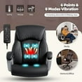 thumbnail image 7 of Big and Tall Massage Office Chair with Adjustable Headrest, 6 Points Vibration, Massage Office Chair, Extra Wide Heated Ergonomic Executive Chair for Heavy People 500LBS, Thick Sea, 7 of 7