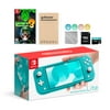 Nintendo Switch Lite Turquoise with Luigi's Mansion 3, Mytrix 128GB MicroSD Card and Accessories NS Game Disc Bundle Best Holiday Gift