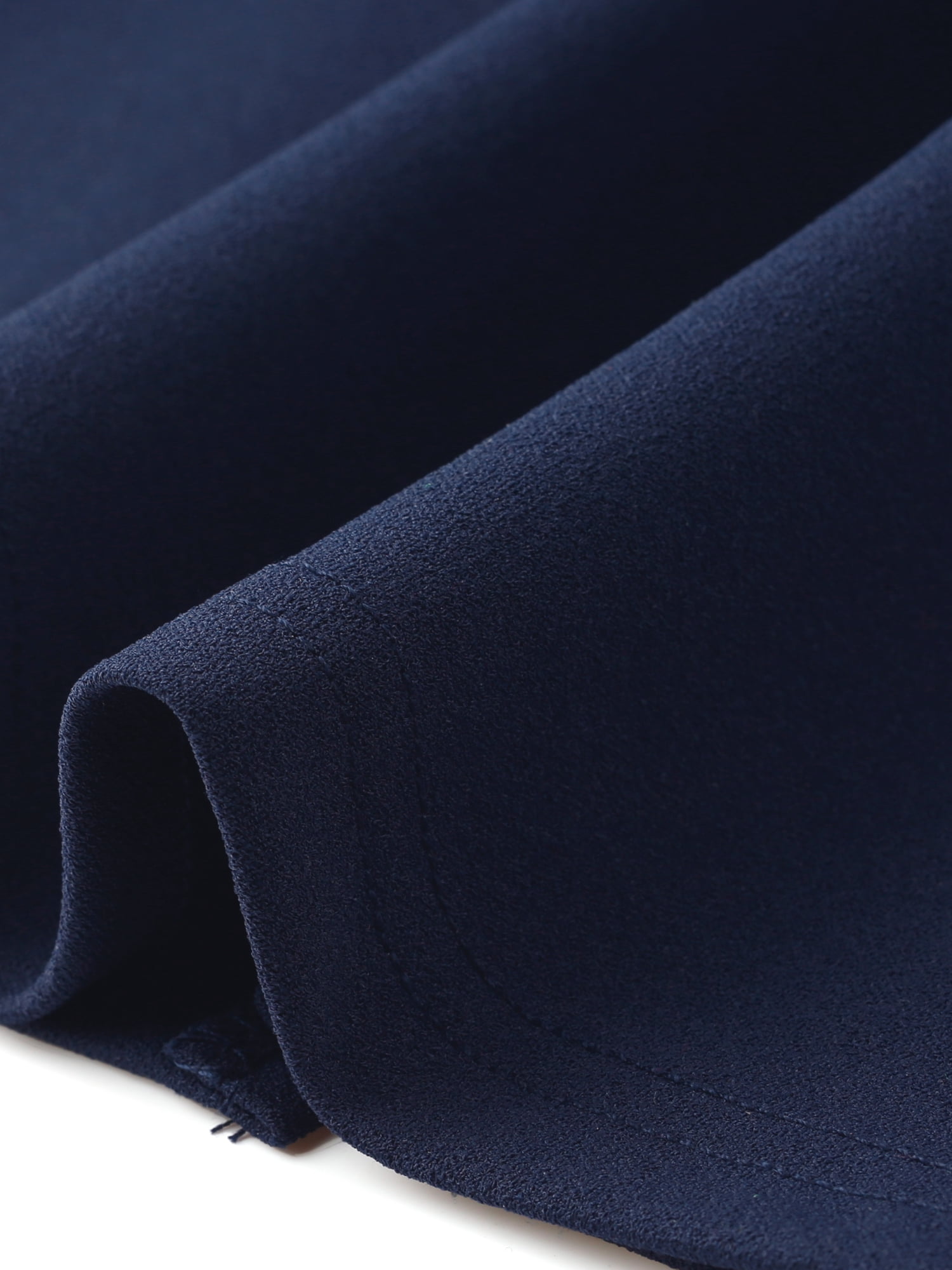 DARING DIVA Women's Long Sleeve Wrap Work Midi Business and Occasions Dress XL Navy Blue