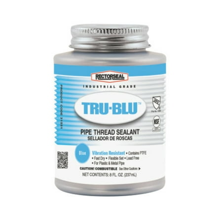 Tru-Blu Pipe Thread Sealants, 1/2 Pint Can, Blue (Best Thread Sealant For Stainless Steel Pipe)