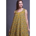 thumbnail image 4 of Bimba Goldenrod2 Insect Sleeveless Cotton Nightgowns for Women Printed Mid-Calf Length Sleepwear Small, 4 of 6