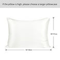 thumbnail image 4 of PiccoCasa 25 Momme Silk Pillowcase with Zipper Closure, Standard White, 4 of 9