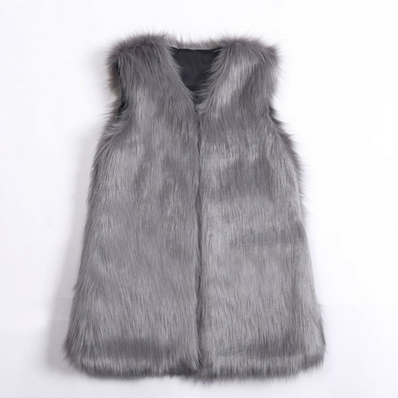 MITCOWBOYS Womens Sweaters, Womens Sleeveless Wool Blend Solid Winter Loose Vest Coat Outwear, Sweaters for Women, Winter Coats for Women 2024 Trendy, Grey S