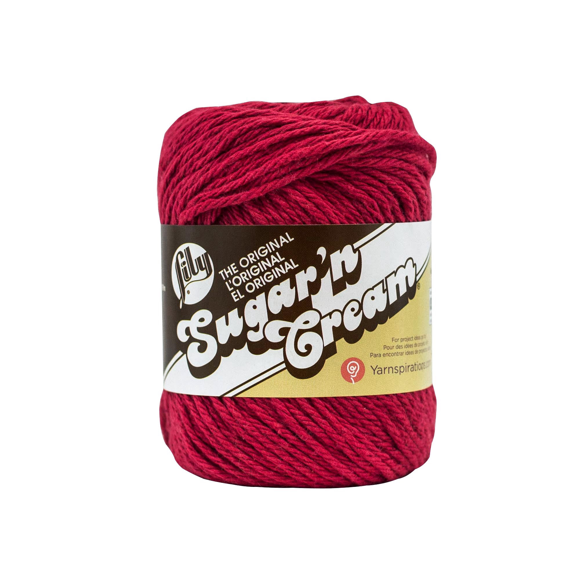 Lily Sugar'n Cream Yarn - Solids-Country Red, Multipack Of 6
