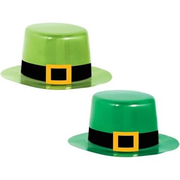 St. Patrick's Day Irish Green Holiday Theme Party Favor 8 ct. Mini Plastic Hats