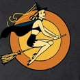 thumbnail image 3 of CafePress - Retro Witch - Women's Long Sleeve Charcoal Gray Pajamas, 3 of 3