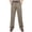 Khaki, variant on Men's 100% Cotton Premium No Iron Classic Fit Pleat Front High Waist Work Dress Pant for Business Commute (Regular and Big & Tall Sizes) Size 29-40 Dark Gray