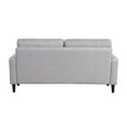 thumbnail image 5 of Lifestyle Solutions Luna Sofa in Light Gray Fabric Upholstery, 5 of 5