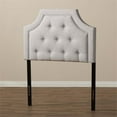 thumbnail image 2 of Baxton Studio Mars Modern and Contemporary Greyish Beige Fabric Twin Size Headboard, 2 of 6