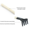 thumbnail image 2 of Yibooy 3Pcs Shovel Rake Spade Set Mini Garden Tools Wooden Handle for Kids (S), 2 of 4