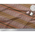 thumbnail image 2 of Soimoi Tissu Poly Georgette Rayé & Mandala Kaléidoscope Imprimé Tissu 1 Yard 42 Pouces de Large, 2 of 3