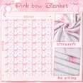 thumbnail image 2 of Manta Buryeah de franela con lazo rosa, 127 x 152 cm, 2 of 6