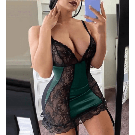

New Sexy Fashion Lace Lingerie Underwear Sleepwear Steel Ring Pajamas Garter