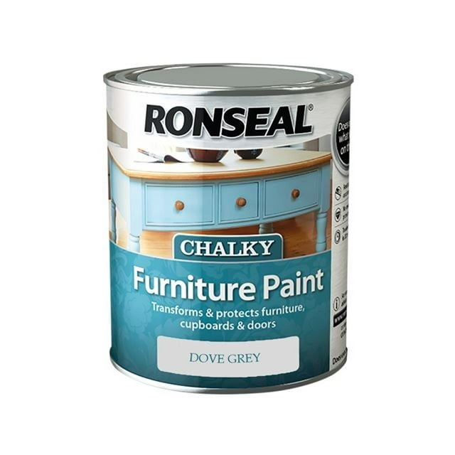 Ronseal Chalky Furniture Paint Dove Grey 750ml